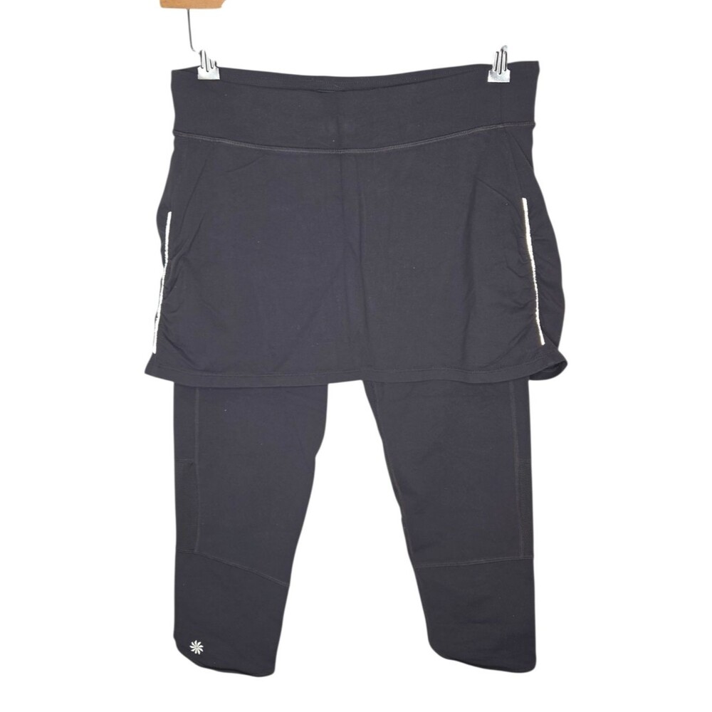 Athleta Vintage Y2k Skort Capris Gray Skirted Leggings Large